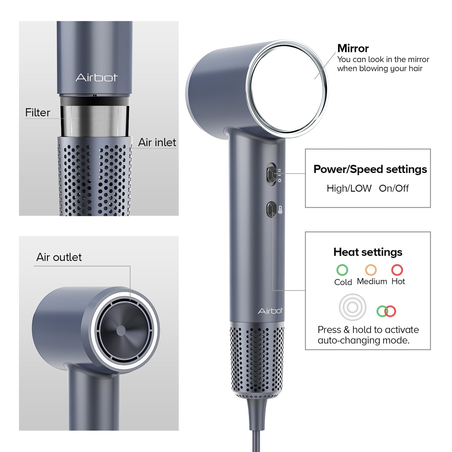 Airbot Aria pro High Speed Hair Dryer