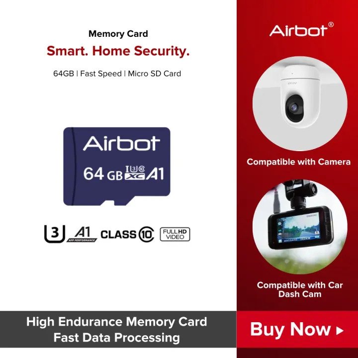 Airbot Memory Card Micro SD 64GB